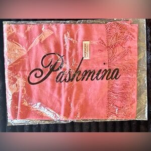NEW — Pashmina Silk Scarf - Pink